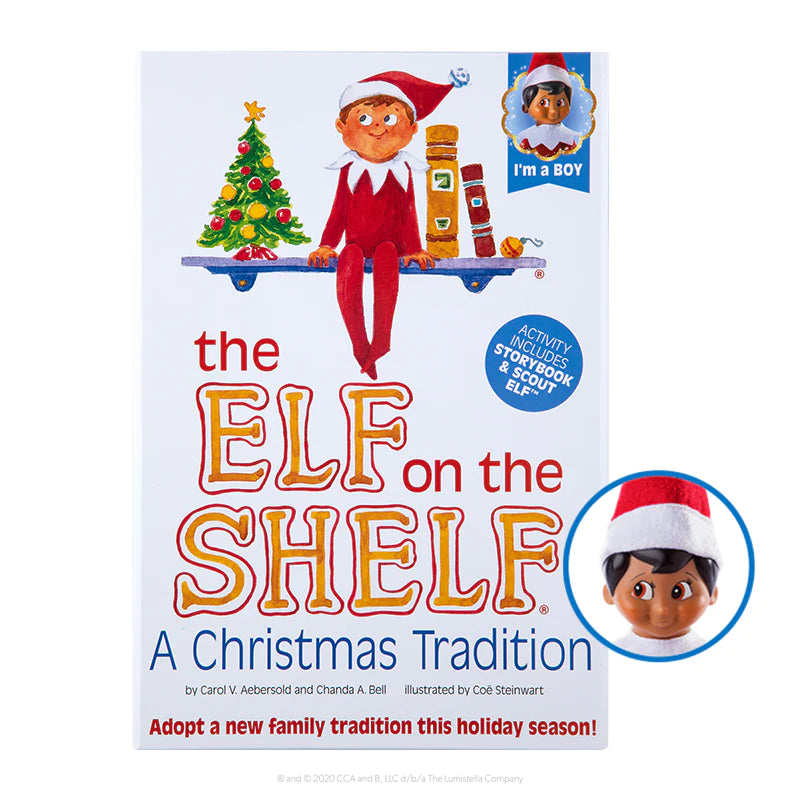 ELF ON THE SHELF DARK BOY SET