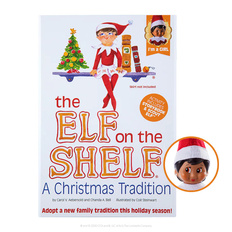 ELF ON THE SHELF DARK GIRL SET