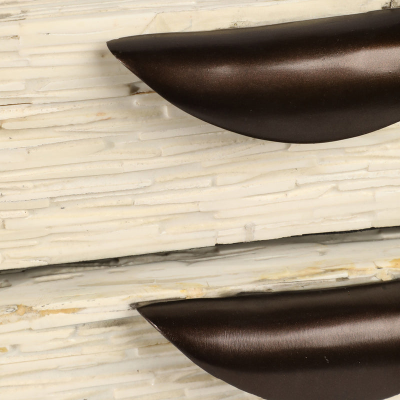 S/2 14/16" HADWIN RESIN CREAM BOXES