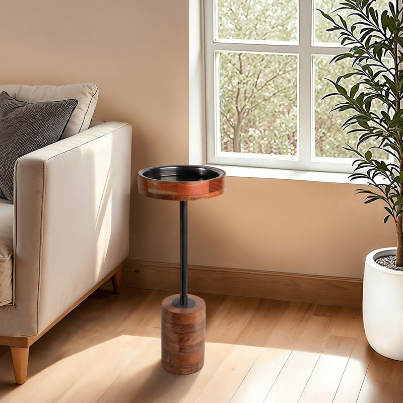 27" INMAR TALL BROWN TABLE