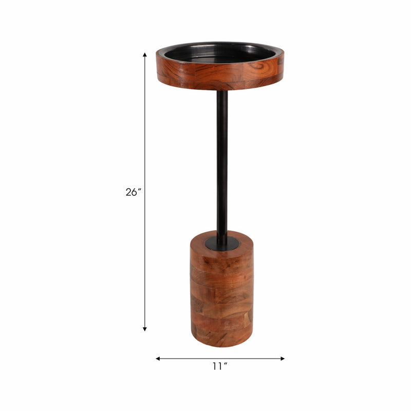 27" INMAR TALL BROWN TABLE