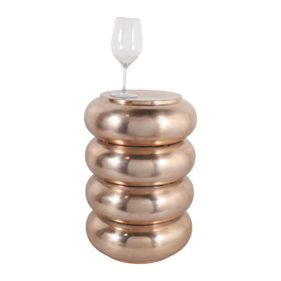 20" MANDAN GOLD DRUM TABLE