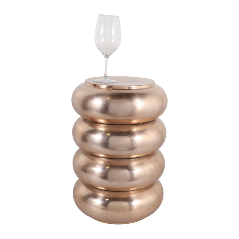 20" MANDAN GOLD DRUM TABLE