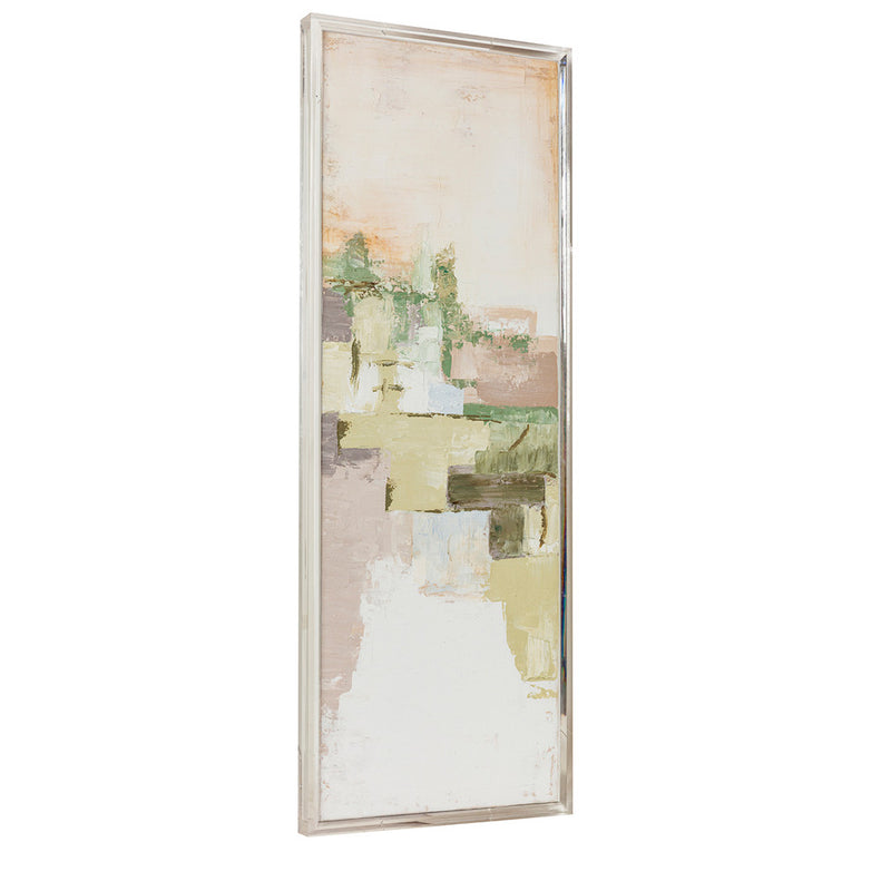 20 X 60 EDEN ACRYLIC FRAME HANDPAINTED WALL ART