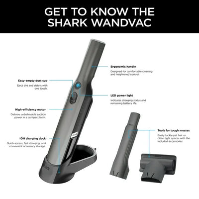SHARK WANDVAC CORDLESS HANDHELD VACUUM