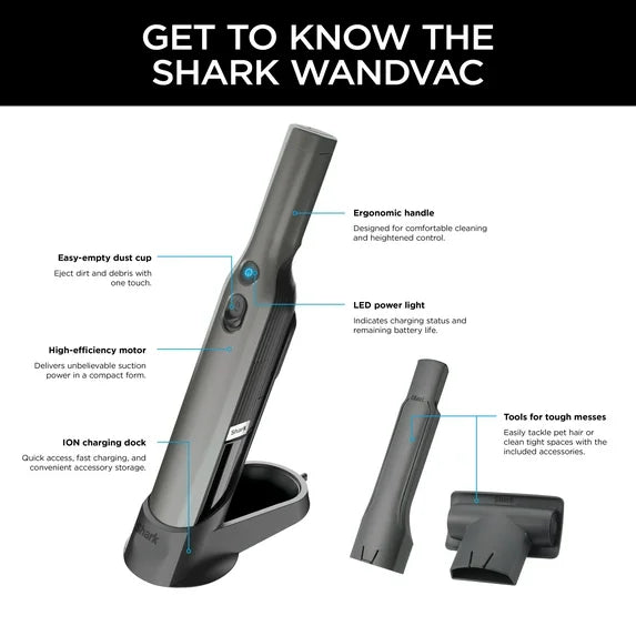 SHARK WANDVAC CORDLESS HANDHELD VACUUM