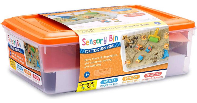 CONSTRUCTION ZONE SENSORY BIN