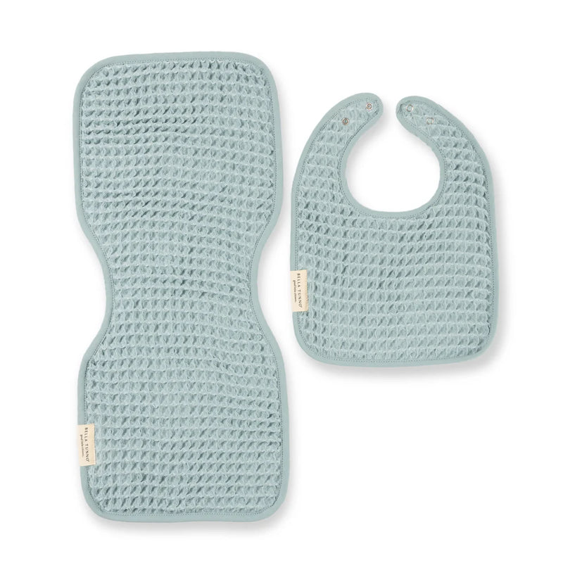 REVERSIBLE BIB & BURP SET - FOG