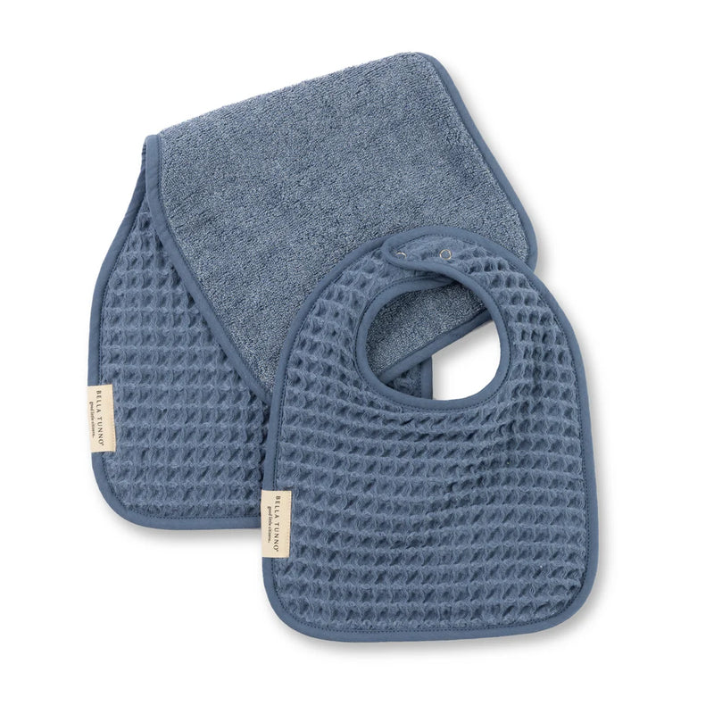 REVERSIBLE BIB & BURP SET RAIN