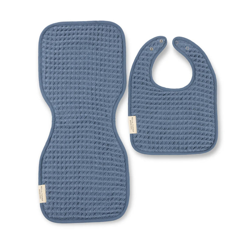 REVERSIBLE BIB & BURP SET RAIN