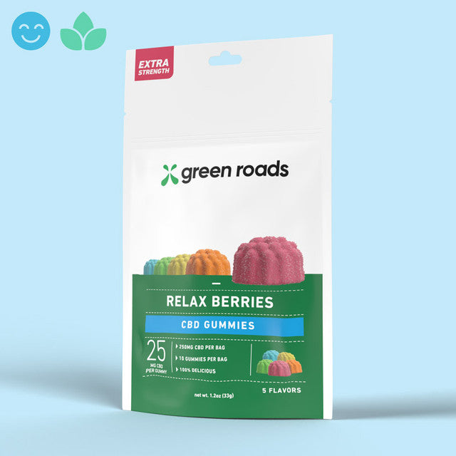 RELAX BERRIES CBD EXTRA STRENGTH 250MG 10CT