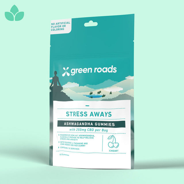 STRESS AWAY ASHWAGANDHA CBD GUMMIES 250MG 10CT