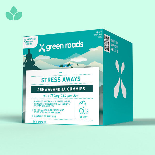 STRESS AWAY ASHWAGANDHA CBD GUMMIES 750MG 30CT