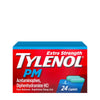 TYLENOL EXTRA STRENGTH CAPLETS PM 24CT