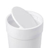 TOUCH CAN WITH LID - WHITE