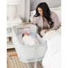 SKIP HOP 2N1 BEDSIDE SLEEPER BASSINET GREY
