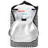 SKIP HOP GRAB-GO DOUBLE BOTTLE BAG BLACK STRIPE