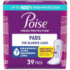 POISE PADS LONG MAX PROTECT 39CT