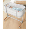 SKIP HOP 2N1 BEDSIDE SLEEPER BASSINET GREY