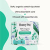 HONEY POT PADS SUPER HERBAL ORG W WINGS 16CT
