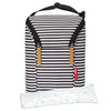 SKIP HOP GRAB-GO DOUBLE BOTTLE BAG BLACK STRIPE