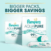 PAMPERS PURE WIPE AQUA 56CT