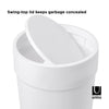 TOUCH CAN WITH LID - WHITE
