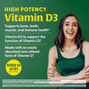MEGAFOOD VITAMIN D3 5000IU W/ K+K2 120CT