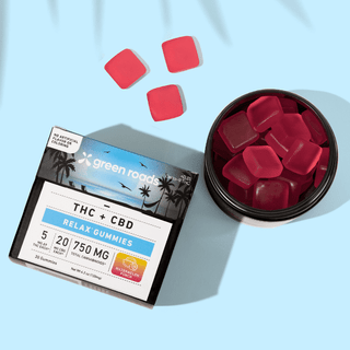 THC CBD RELAX GUMMIES 750MG 30CT WATERMELON