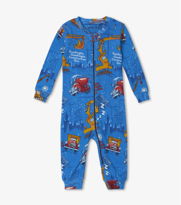 GOODNIGHT CONSTRUCTION SITE INFANT ONSIE + BOOK SET