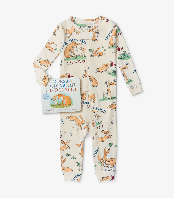 GUESS HOW MUCH I LOVE YOU INFANT ONSIE + BOOK SET