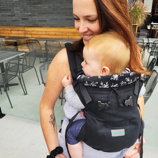 POPNGO COMPACT BABY CARRIER-BLACK
