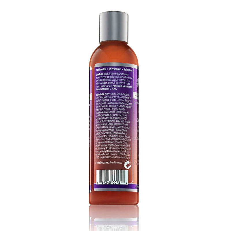 PEACH BLACK TEA AND VITAMIN FUSION ANT-SHEDDING AND INTENSE VOLUME THERAPY SHAMPOO 8OZ