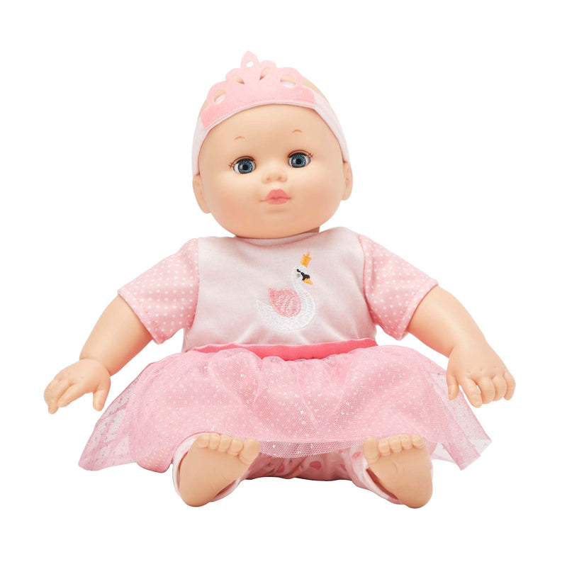 14IN BABBLE BABY - PINK SWAN DOLL