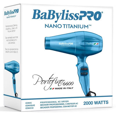 NANO TITANIUM PORTOFINO FULL-SIZE HAIR DRYER 2000W - BLUE