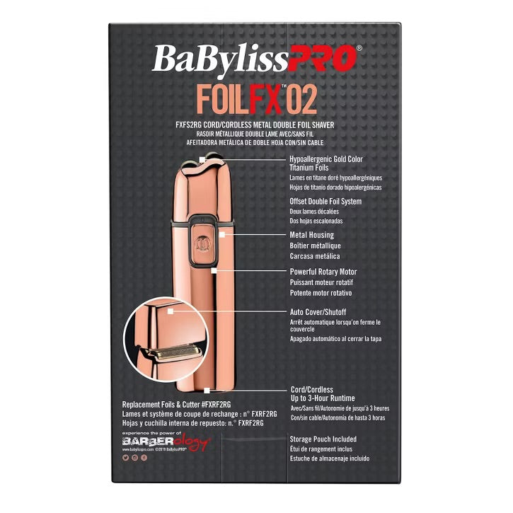 FOILFX02 CORDLESS FOSEFX METAL DOUBLE-FOIL SHAVER