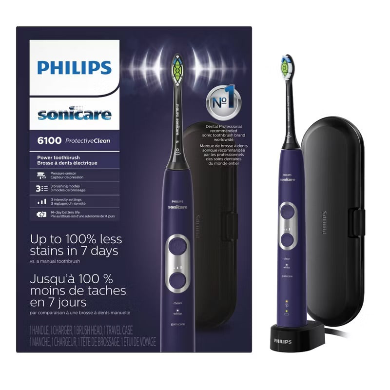 SONICARE PROTECTIVECLEAN 6100 WHITENING RECHARGEABLE ELECTRIC TOOTHBRUSH