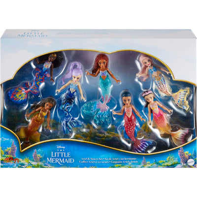 DISNEY THE LITTLE MERMAID ARIEL AND SISTERS SET 7PK