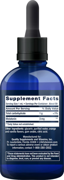 FAST-ACTING LIQUID MELATONIN 3 MG 59ML