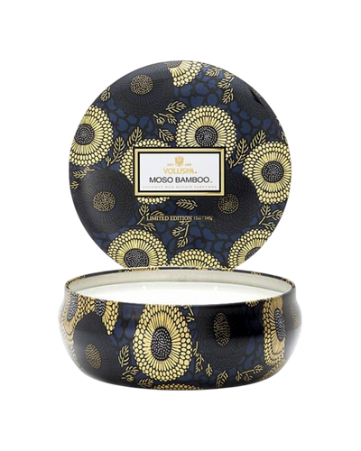 MOSO BAMBOO 3 WICK TIN CANDLE