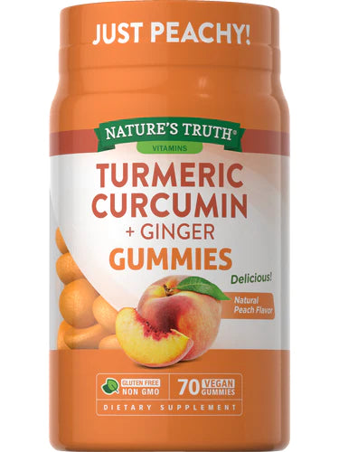 TUMERIC CURCUMIN + GINGER GUMMIES 70CT