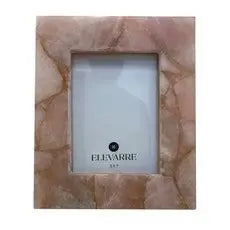 4 X 6 EDINA PINK QUARTZ PHOTO FRAME
