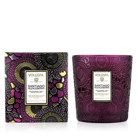 SANTIAGO HUCKLEBERRY CLASSIC CANDLE 9OZ
