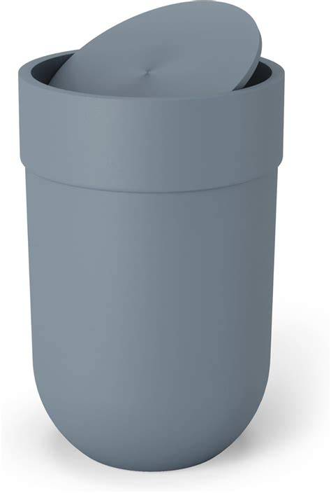 TOUCH TRASH CAN WITH LID 1.6 GALLON (6L) - SLATE BLUE