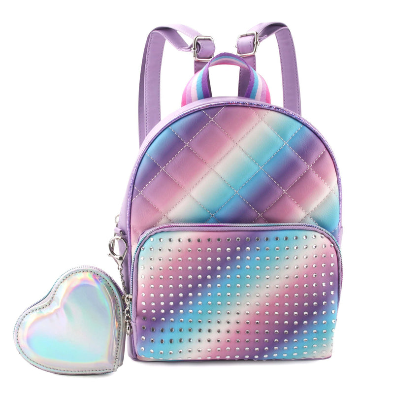OMBRE QUILTED RHINESTONE MINI BACKPACK – People's Pharmacy
