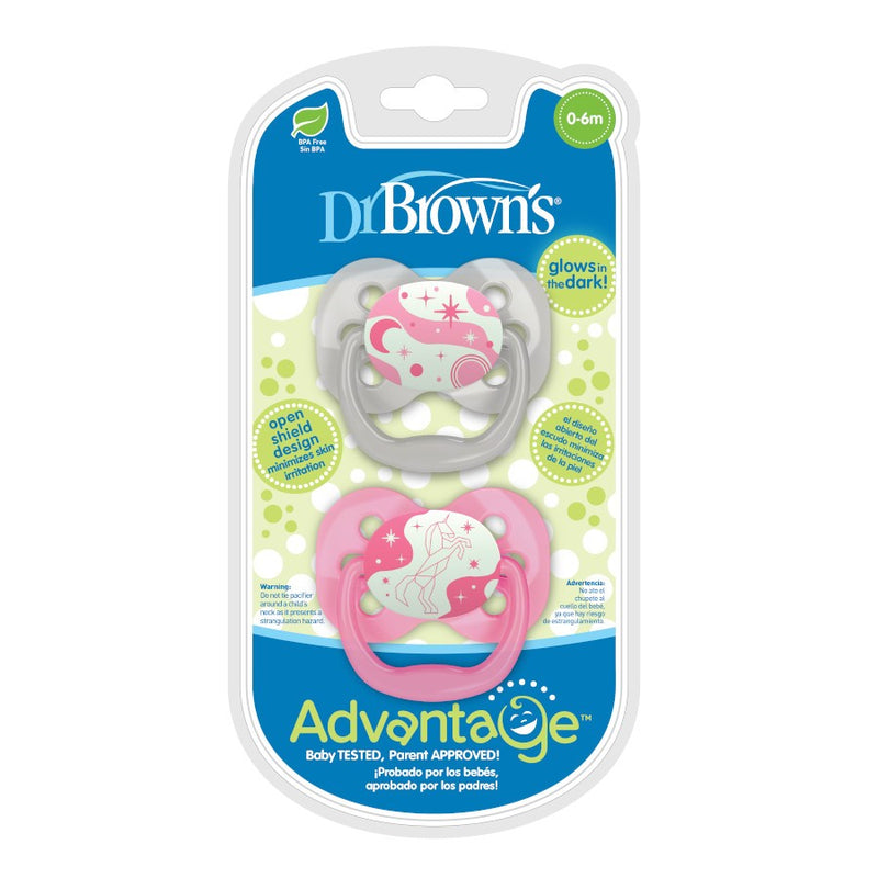 ADVANTAGE PACIFIER STAGE 1 PINK 2PK
