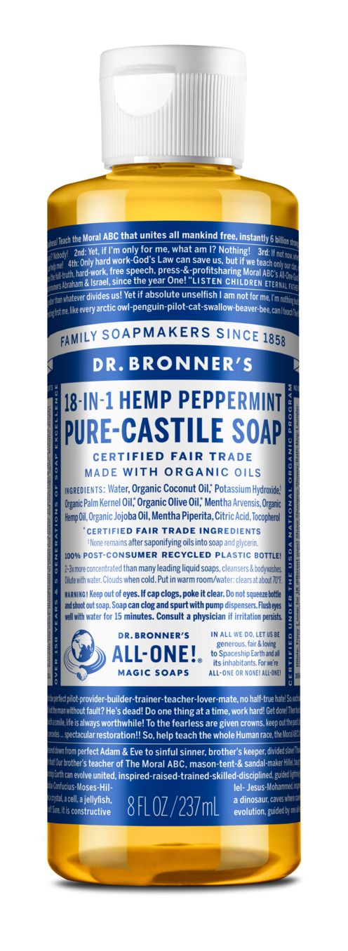 MAGIC PURE CASTILE LIQUID SOAP BODYWASH - PEPPERMINT 8 FL OZ