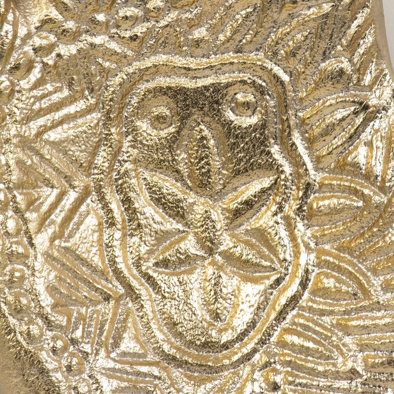 METAL CHAMPAGNE 8" TATTOO HAND TRINKET TRAY