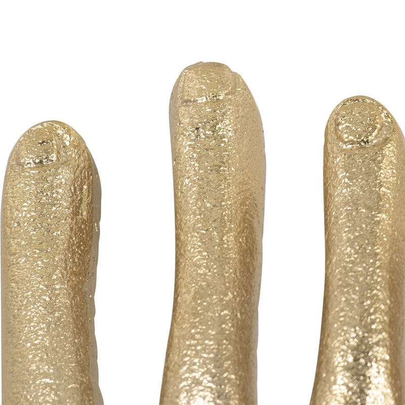 METAL CHAMPAGNE 8" TATTOO HAND TRINKET TRAY