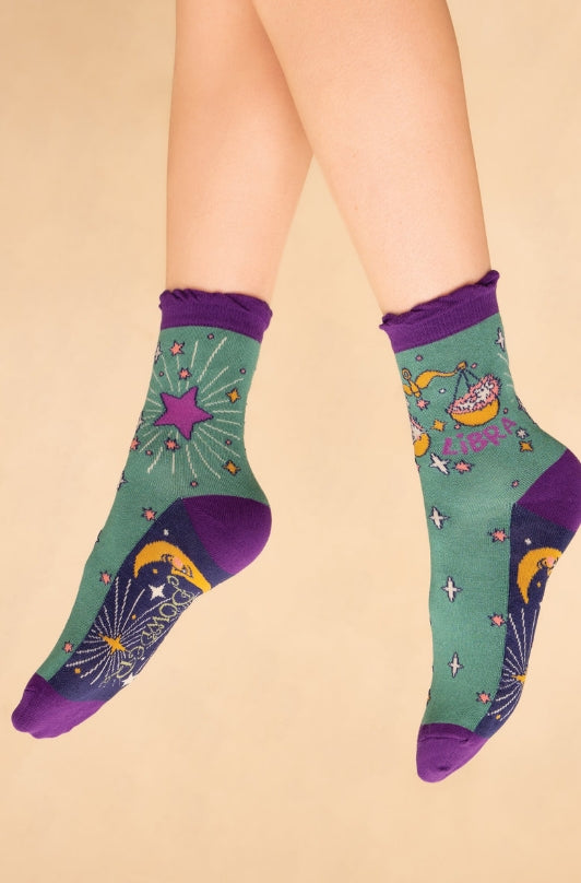 ZODIAC ANKLE SOCKS - LIBRA